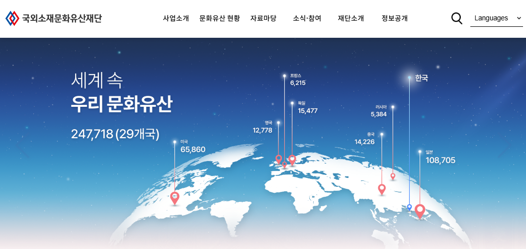 한국학자료통합플랫폼-국외소재문화유산재단